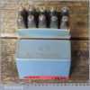 Vintage Set JHS Devon Modelmark 3/32” Or 2.5mm 0-9 Number Stamps Original Box