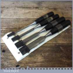 Vintage Set 4 No: Stanley No: 5001 Carpenter’s Bevel Edged Chisels - Sharpened