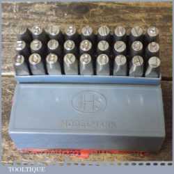Vintage Set JHS Devon Modelmark 3/16” Or 5mm A-Z Letter Stamps Original Box