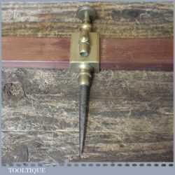 Antique Quality Brass Steel Tipped 7 Inch Trammel Points - Good Condition