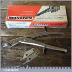 Vintage Boxed Monodex Sheet Metal Cutter - Good Condition
