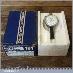 Vintage Boxed Mercer Engineer’s Dial Gauge Type 181 - Little Used