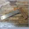 Vintage Marples Carpenters 12” Rosewood Brass Try Square - Good Condition