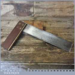 Vintage Marples Carpenters 12” Rosewood Brass Try Square - Good Condition