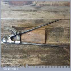 Antique James Howarth Leatherworking Cast Steel 8” Square Leg Wing Dividers