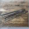 Antique Selection Of 5 No: Shell Auger Brace Bits - Good Condition