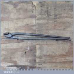 Antique 20” Farrier’s Blacksmithing Fire Tongs - Good Condition