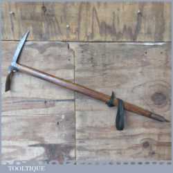 Rare Antique Stubai Aschenbrenner Austria Mountaineer's Strapped Head Ice Axe Pick
