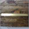 Vintage C.W Russell & Son 12” Brass Ruler In Good Condition