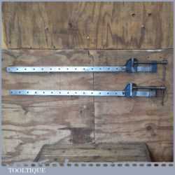 Vintage Pair Of No: 135 Record 36” Sash Clamps In Good Condition
