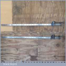 Vintage Pair Of Record 48” Sash Clamps - Good Condition Ready To Use