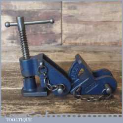 Vintage Pair Of Woden No: 233 Sash Clamp Heads - Good Condition