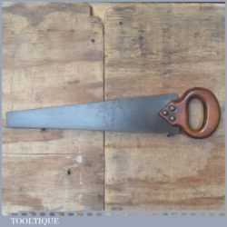 Unusual Vintage Double Edged Hand Saw - Fully Refurbished Sharpened