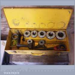 Set Of Vintage Presto Power Driven Die Stocks - Good Condition