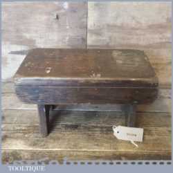 Antique Handmade Rustic Child’s Pitch Pine Stool - Good Condition