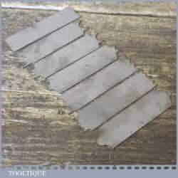 Set Of 7 No: Vintage Cutters For Scratch stock For No: 66 Stanley Beader Plane