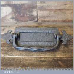 Original Reclaimed Vintage Cast & Wrought Iron Letterbox Door Knocker