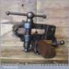 Antique 2 ½” Cast Steel Clock Makers Table Vice - Good Condition