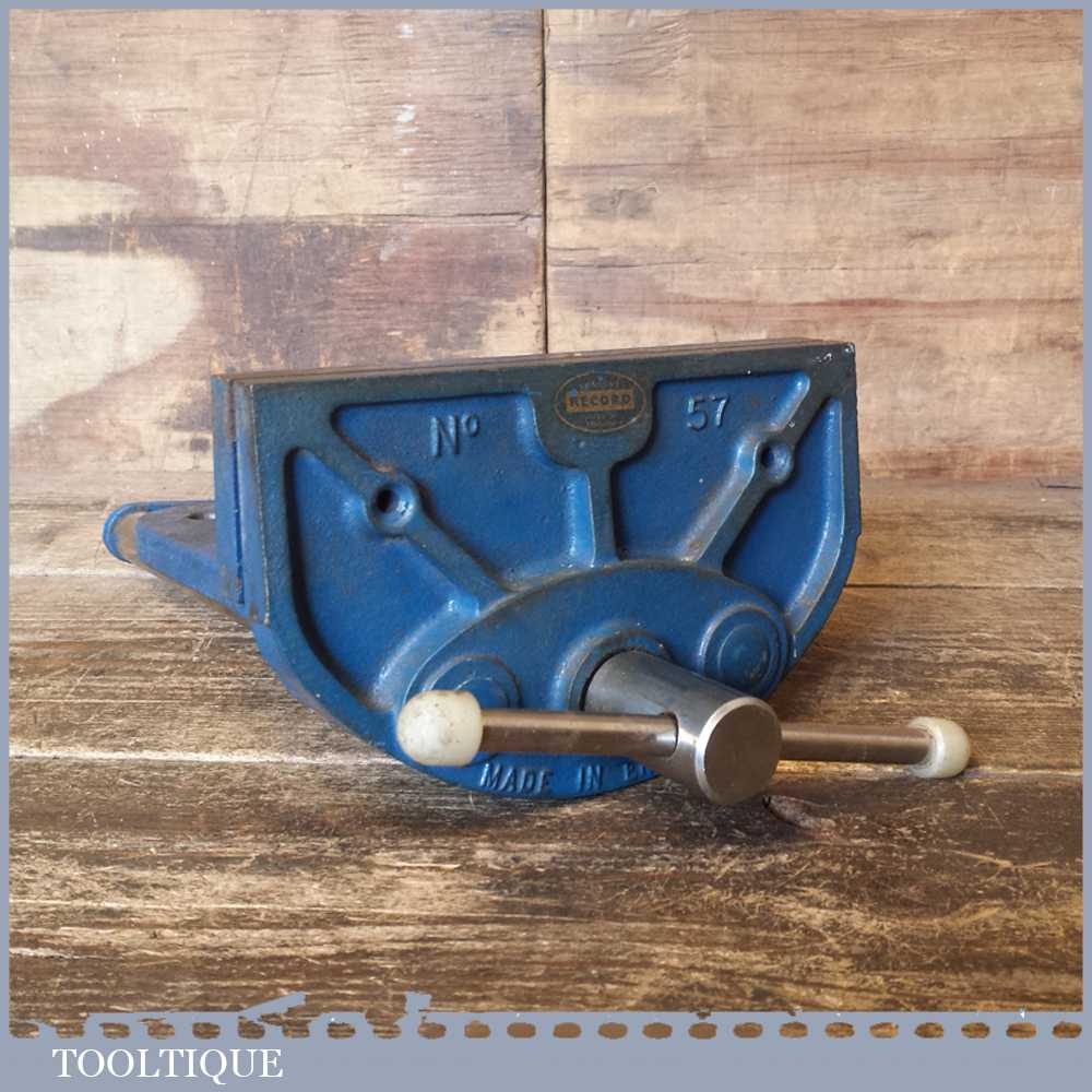 Vintage Record No 57 Carpenter's Woodworking Bench Vice – Good