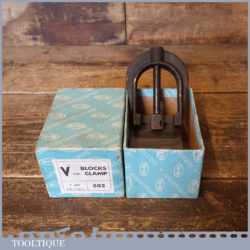 Vintage Boxed Moore & Wright No: 502 Vee Blocks And Clamp - Good Condition