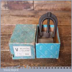 Vintage Boxed Moore & Wright No: 502 V Blocks And Clamp - Good Condition