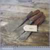 2 Quality Vintage Rosewood Scrapers 1 Putty Knife - Good Condition