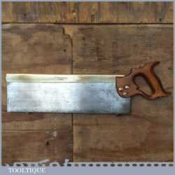 Vintage Buck & Hickman Ltd “Toga” brand 16” brass back tenon saw with