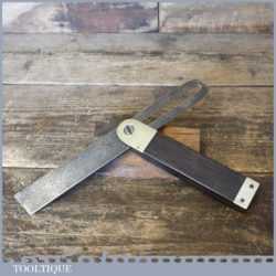 Vintage Robert Sorby 9” Rosewood Brass Sliding Bevel - Good Condition