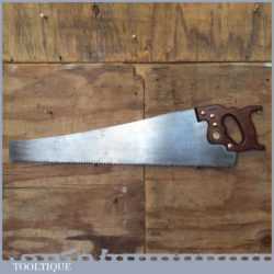 Vintage A & F Parkes 26” Rip Saw 4 ½ TPI - Refurbished Sharpened