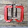 Vintage Pair Record 121-8” Engineer’s Heavy Duty G Clamps - Good Condition