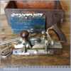Vintage Boxed Stanley Sweetheart USA No: 45 Combination Plough Plane Complete