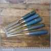 5 No: Stanley Carpenter’s Bevel Edge Chisels 1/4” - 1” - Sharpened