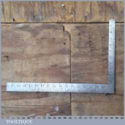 Vintage I & D Smallwood 18” x 12” Calibrated Cast Steel Square - Good Condition