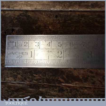 Vintage 2ft Metric & Imperial Steel Ruler – Good Condition | Tooltique