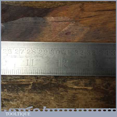 Vintage 2ft Metric & Imperial Steel Ruler – Good Condition | Tooltique