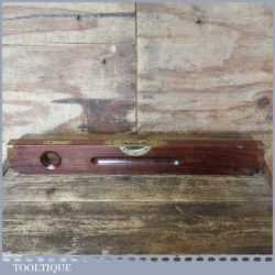 Scarce Vintage No: 520 E Preston 24” Rosewood Brass Spirit Level