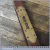 Scarce Vintage No: 520 E Preston 24” Rosewood Brass Spirit Level