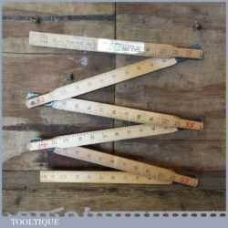 Vintage No 1612 Rabone 5-fold 6 ft Imperial Rule - Good Condition