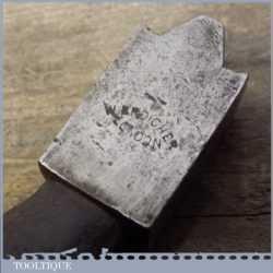 Antique W. Broicher of London Leather Glazing Iron - Saddlers or Cobblers Tool