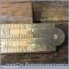 Vintage Rabone No: 1119 Boxwood Brass 24” Architects Folding Rule