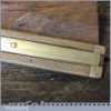 Vintage Internal & External Imperial Boxwood Brass Caliper Ruler