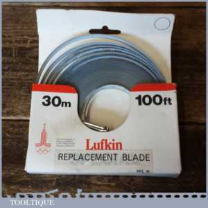 Vintage Boxed Lufkin 100ft Or 30m Replacement Metal Blade For Tape Measure Vintage Boxed Lufkin 100ft Or 30m Replacement Metal Blade For Tape Measure