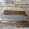 Vintage 8” x 2” Coarse Medium Grit Combination Oil Stone In Pine Box