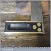 Vintage Gussstahl Carpenters Rosewood Double Brass 6” Try Square