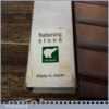 Vintage Japanese Boxed 6” x 2” Medium Grit Flattening Whetstone
