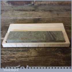 Vintage 8” x 2” Natural Washita Oil Stone - New Beechwood Box