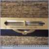 Vintage E Preston & Sons 9” Ebony Brass Spirit Level - Good Condition