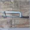 Unusual Vintage Cast Steel Framed Hacksaw Adjustable Arm - Good Condition