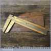 Vintage Rabone No: 1465 Imperial Boxwood Brass Caliper Ruler