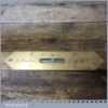 Ornate Antique 18” Mahogany Brass Spirit Level - Good Condition